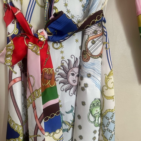 Zara Multicolor Chain Print Dress - Picture 12 of 16